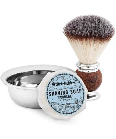 St rtebekker Premium Shaving Soap (Crusoe) 70g - Beard Soap For A Perfect Shave - Men's Shaving Soap - Shaving Soap For Men And Women - Buy Online on GoSupps.com