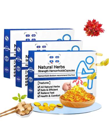 EXQST Natural Herbal Power Hemorrhoids Capsules, Hemorrhoid Treatment Capsules for Women and Men, Helps Quickly Relieve Itching, Burning and Pain