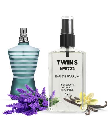 TWINS Impression of Le Male | Perfume for Women Eau de Parfum | No.8722 | 3.4 Fl Oz / 100 ml Jean Paul Gaultier Le Male Impression