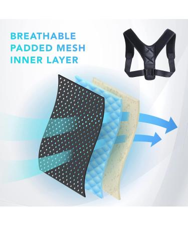 Adjustable ETRSAIRL Posture Corrector for Men and Women - Prevent Hunchback and Improve Body Posture - Black - Buy Online on GoSupps.com