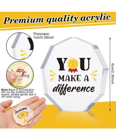 Janmercy 10 Pcs Appreciation Acrylic Award Set - Ideal Trophy Gift for Adults and Kids - Buy Online on GoSupps.com