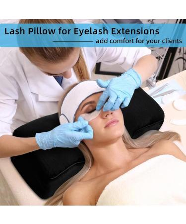 QUEWEL Memory Foam Black Lash Pillow for Comfortable Eyelash Extensions - Neck Pain Relief and Support - Buy Online on GoSupps.com