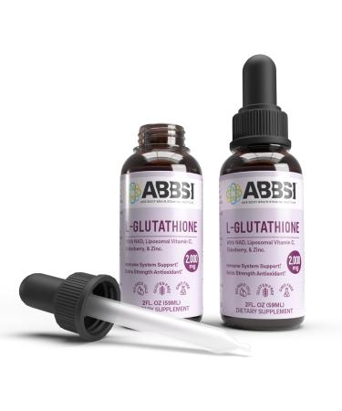 Liposomal Glutathione Liquid 2000MG with NAD & Elderberry - Immune Support Antioxidant - Non-GMO Vegan Gluten-Free - 2 fl oz - Buy Online on GoSupps.com