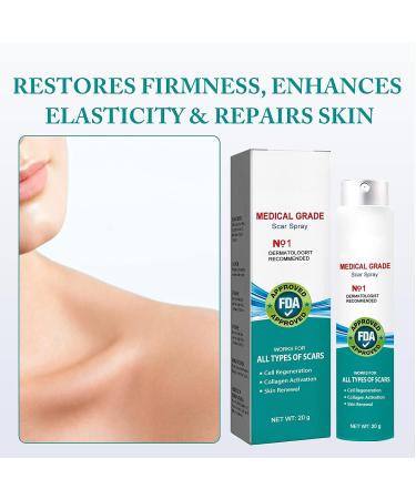 PARHAR Advanced Scar Repair Spray: For Facial Acne, Dark Spots, Surgical Scars, Stretch Marks - Gently Cares for Acne-Prone Skin, Relieves Itching - Suitable for All Scar Types - Buy Online on GoSupps.com
