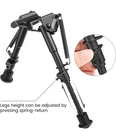 Feyachi B13 Mlok Bipod 6-9 Inch - Lightweight Rifle Bipod for Hunting and Shooting - Direct Mlok System Attachment - Buy Online on GoSupps.com