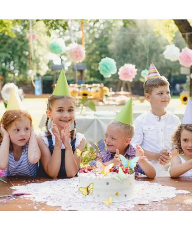 42 Pcs Butterfly Cake Topper 40Pcs 3D Butterfly Cake Decorations & 2Pcs Happy Birthday Cake Topper for Girls Women's Birthday Wedding Cake Ornaments Party Decoration (B: Multi-Colored) - Buy Online on GoSupps.com