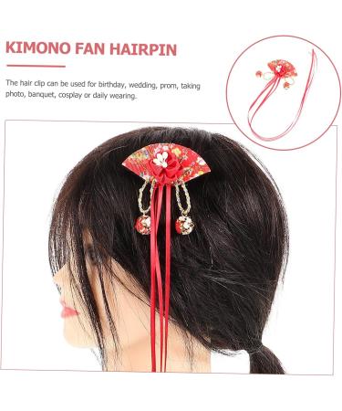 SOESFOUFU Children's Antique Hanfu Accessories Hairpin Set Fringe Trim Bridal Hair Accessories for Women Girls Accessories Hair Decorations Cherry Blossoms Women's Cloth Headgear - Buy Online on GoSupps.com
