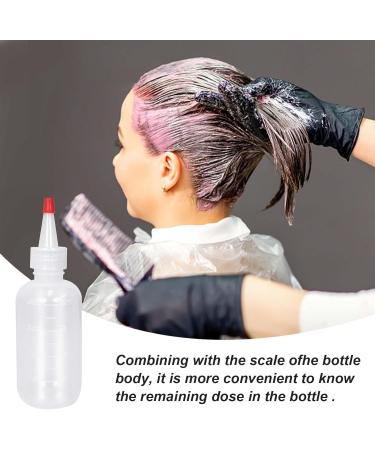 ZYFC 2-Pack 4oz/120ml Applicator Bottles - Transparent Hair Oil Squeeze Bottles for Art, Craft, Salon & Hair Care - Buy Online on GoSupps.com