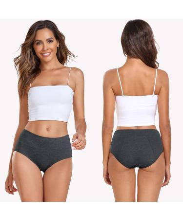 Buy Coskefy Period Underwear - Soft Menstruation Briefs for Girls & Women (Pack of 3) - Comfortable Gray briefs for Period Protection - Buy Online on GoSupps.com