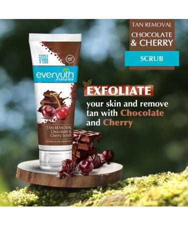 Naturals Pure & Light Tan Removal Choco Cherry Scrub - 50G | Effective Exfoliation for Radiant Skin - Buy Online on GoSupps.com