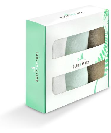 Fern & Avery Muslin Swaddle Blankets - Gender Neutral Newborn Essential - Mint Theme - Buy Online on GoSupps.com