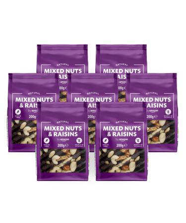 by Amazon Trail Mix Nuts and Raisins 200g Pack of 7 200 g (Pack of 7)