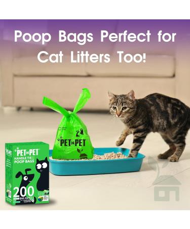 PET N PET Dog Poop Bags with Tie Handles - 200 Counts Lavender Scented - USDA Certified 38% Biobased - 8" x 15" Poo Bags Dogs - Completely Leak Proof Doggy Poop Bag Lavender Scented 1 count (Pack of 200) - Buy Online on GoSupps.com