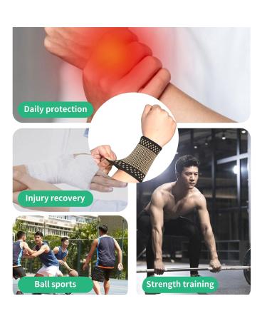 Wrist Compression Sleeve - Premium Support Bands for Carpal Tunnel & Fitness | Unisex Wrist Brace for Sports & Workout - Buy Online on GoSupps.com