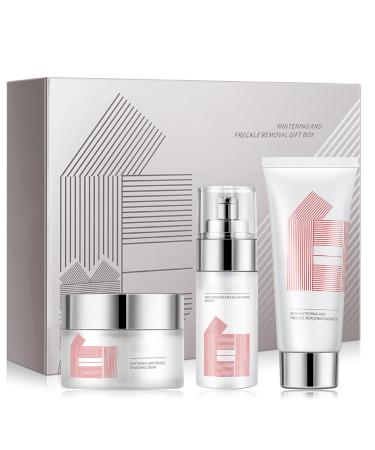 Skincare Gifts for Women Skin Care Sets & Kits Pamper Gifts for Her Moisturize Refreshing Facial Kit with Face Serum-Cleanser-Face Cream Gift Set for Brighten Skin Tone