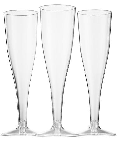 Munfix 100 Pack Plastic Champagne Flutes 5 Oz Clear Plastic Toasting Glasses Disposable Wedding Thanksgiving Party Cocktail Cups - Buy Online on GoSupps.com