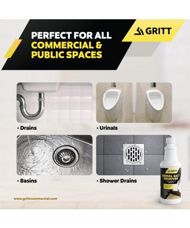 Urinal Salt Remover Concentrate - Eliminates Urine Odor & Uric Acid Buildup | 32 oz Odor Control & Calcium Remover - Buy Online on GoSupps.com