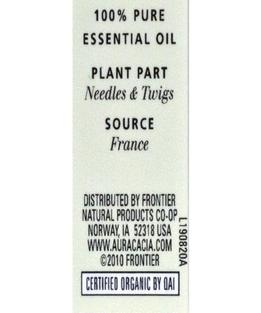 Aura Cacia Organic Pine Essential Oil 7.3g | Pure Aromatherapy Oil for Wellness | Fast Worldwide Shipping - Buy Online on GoSupps.com