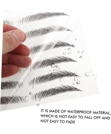 FOMIYES 20 sheets Imitation Eyebrows Hair-like False Temporary Waterproof Eyebrow Stickers Brow Tattoos D - Buy Online on GoSupps.com