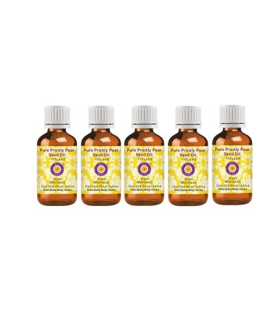 Deve Herbes Deve Herbs Opuntia Ficus-Indica Pack of 5 100% Natural Therapeutic Grade Prickly Pear Seed Oils 100ml
