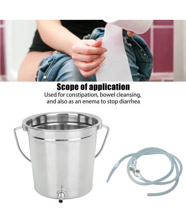 Buy NATUDECO Enema Bucket - 1.3L Capacity Reusable with Long Silicone Hose - Intestinal Cleaning Tool for Home Health Care - Buy Online on GoSupps.com