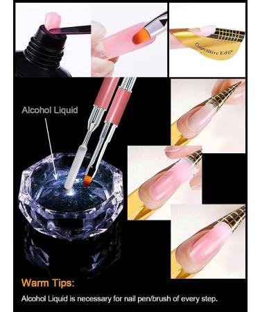 402 Pieces Nail Dual Forms Tip Set with Dual-Ended Gel Brush & Nail File - Nail Extensions Kit with Nail Clips and Horseshoe Forms - Buy Online on GoSupps.com