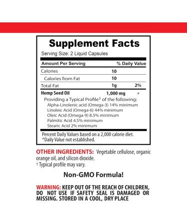 Hemp Seed Oil Capsules - Organic Hemp Seed Oil 1400MG - Fatty Acid Complete Hemp Seed for Hair Hemp Extract Omega 3 Hemp Oil Hemp Seed Oil for Skin Hemp Seed Oil Omega 3 6 9-3 Bottles 180 Caps - Buy Online on GoSupps.com