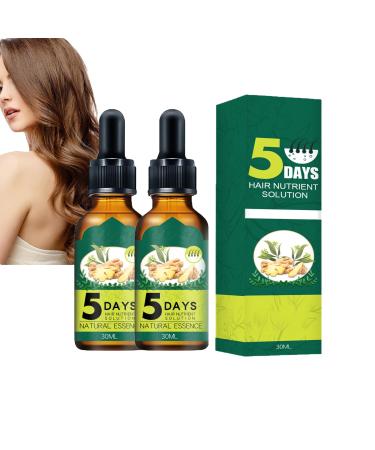 Shantou Yingji 2 pieces ginger hair growth oil ginger hair growth essential oil ginger hair treatment oil solution for hair growth essential oil against hair loss 2 pieces x 30 ml hair2 pieces