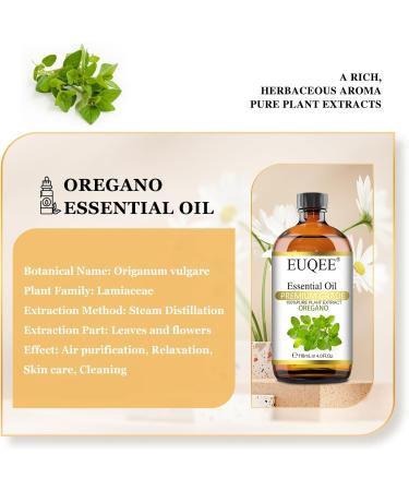 EUQEE Oregano Essential Oil 118ml - Pure Natural Oil for Diffusers and Aromatherapy at Home - Buy Online on GoSupps.com