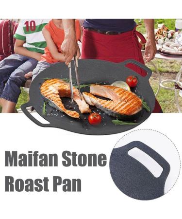 34cm Grill Pan Korean Round Non-Stick Barbecue Camping Pan Travel Outdoor Frying Barbecue Accessories L5I5 BBQ - Buy Online on GoSupps.com