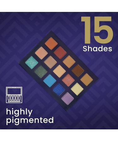 Ccolor Cosmetics Tropical 15-Color Eyeshadow Palette - Highly Pigmented, Long-Wearing, Easy-to-Blend, Bright Blues and Neutrals - Professional Eye Makeup - Buy Online on GoSupps.com