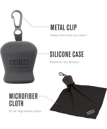Chums Pouch Microfiber Lens Cloth - Portable Keychain Screen Cleaner (Black) | Ideal for Glasses & Devices - Standard (30055 - Buy Online on GoSupps.com