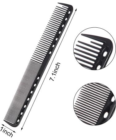 8 Packs Fine Cutting Comb Carbon Hairdressing Comb Heat Resistant Barber Comb for Most Hair Types 8 Packs - Buy Online on GoSupps.com