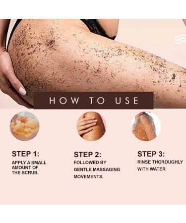 THE LOVE CO. Coffee Body Scrub Exfoliating & Nourishing for Dry & Normal Skin 100g | International Shipping Available - Buy Online on GoSupps.com