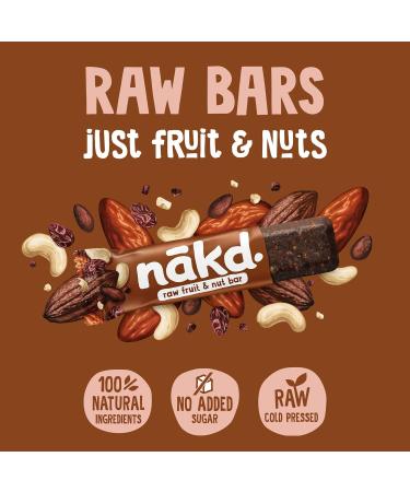 Nakd Cocoa Delight Vegan Fruit & Nut Bars - 48 x 35g - Gluten Free Healthy Snack - Buy Online on GoSupps.com