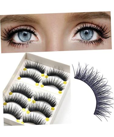 POPETPOP 5 Pairs Fake Eyelashes Magnetic False Eyelashes Magnetic Eyelashes Thick False Eyelashes Cross False Eyelashes False Lashes Natural False Lashes 3d Dense Cotton Thread - Buy Online on GoSupps.com