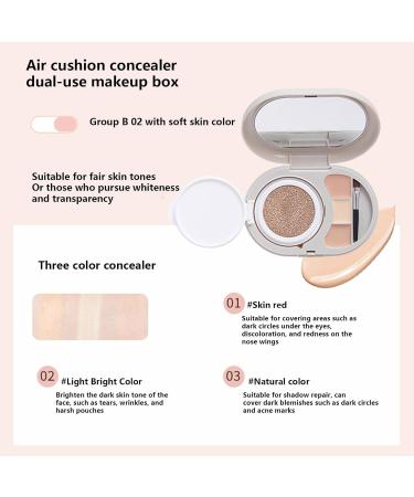  bellv Cream contour palette Air Cushion foundation - Cream makeup palette concealer palette - Bellv full coverage foundation - Buy Online on GoSupps.com