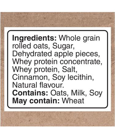 Quaker High Protein Apples & Cinnamon Instant Oatmeal Cereal 6 Packets 228 g Apple Cinnamon 228 g (Pack of 1) - Buy Online on GoSupps.com