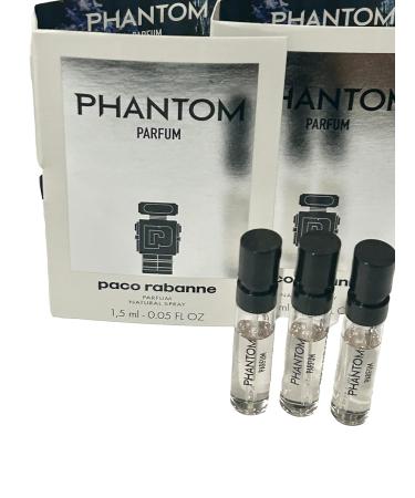Paco Rabanne PHANTOM PARFUM MEN spray vial perfume 1.5 ml / 0.05 fl oz - Set of 3 - Buy Online on GoSupps.com