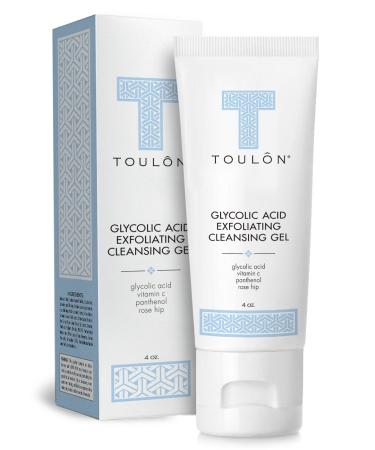 TOULON Glycolic Acid Facial Cleanser: Alpha Hydroxy Face Wash with AHA  Vitamin C & Rose Hip to Exfoliate Dry  Sensitive Skin for Women & Men - Buy Online on GoSupps.com