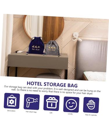 Ipetboom 2pcs Storage Bag Travel Bags Smooth Hair Dryer Bag Curl Hair Blower Bag Room Supplies - Buy Online on GoSupps.com