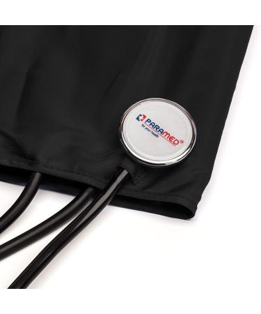 Manual Blood Pressure Cuff by Paramed Professional Aneroid Sphygmomanometer with Carrying Case Adult Sized Cuff BP Monitor Set with Stethoscope (Black) - Buy Online on GoSupps.com