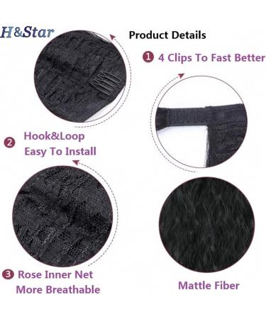 Ponytail Extension Ponytail Hairpiece Wrap on Clip 24Inch Synthetic Corn Wavy Long Hair Extensions Ombre Brown Pony Tail Blonde Fack Hair Ponytail Hair Extension(4H27) 24inches 4H27 - Buy Online on GoSupps.com