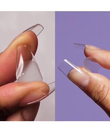 Mylee Fix N Flash Soft Gel Tips - Short Square - 552 PCS | Full Cover Nail Extensions | Flexible & Resistant | Nail Art Gel with 12 Sizes - Buy Online on GoSupps.com