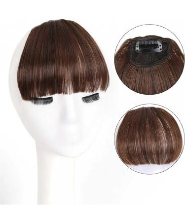 Bangs Clip in Bangs-Fake Bangs Hair Clip Dark Brown Clip on Bangs Real Human Hair Air Curtain Bangs for Women Clips Bangs Hair Extensions Fringe Curved Bangs for Women Curved Bangs for Daily Wear ( T1B/33/27 - Buy Online on GoSupps.com