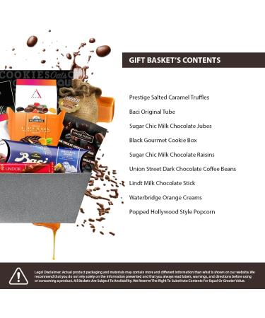 Delicious Treats Filled Gift Basket of Gourmet Sweet Delights - Buy Online on GoSupps.com