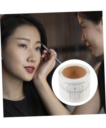 WOONEKY 2 Rolls Adhesive Brow Ruler Stickers Eyebrow Measuring Sticker Makeup Supplies White - Buy Online on GoSupps.com