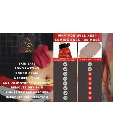 AL HOOR Moroccan Black Olive Soap Infused In Eucalyptus Oil + Kessa Glove - Deep Acne Cleansing & Dead Skin Cells Remover aromatic - Buy Online on GoSupps.com