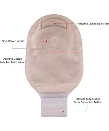 Carbou Ostomy Bags 20PCS - Drainable Ostomy Pouch for Ileostomy Stoma Care - Colostomy Supplies - Cut-to-Fit - 23 Piece Set - Buy Online on GoSupps.com