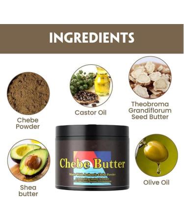 Chebe Hair Butter Chebe Powder For Hair Growth Chebe Chebe Hair Butter Hair Butter Deep Moisturization Hair Growth Products For All Hair Types Vegan Hair Oil Vegan Hair Growth Oil (Butter Texture) - Buy Online on GoSupps.com